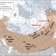 Map showing the locations of mammoth remains used in the new study (1 ka = 1,000 years).